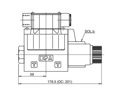Габариты клапана J-KSO-G03-2BD-20